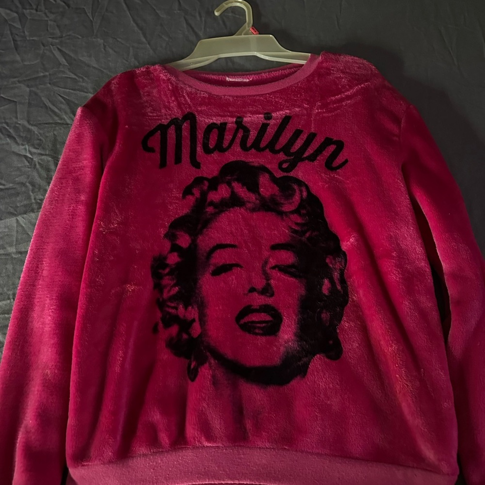 Pink Marilyn Graphic Sweatshirt